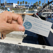 Benutzerdefiniertes Neptune-Trident-Logo/QR-Code/U Visitenkarte