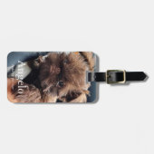 Benutzerdefiniertes neues Hund-2-Foto für Heimtier Gepäckanhänger (Vorderseite horizontal)