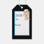 Benutzerdefiniertes neues Jahr Geschenkanhänger (Rückseite)