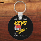 Benutzerdefiniertes neues Zuhause Besitzer Matchin Schlüsselanhänger (Vorderseite)