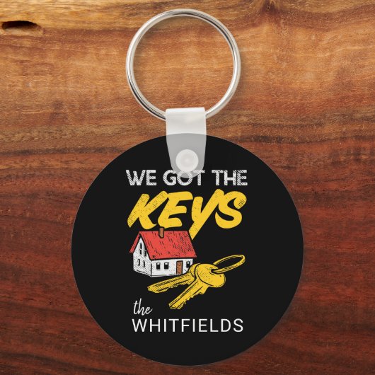 Benutzerdefiniertes neues Zuhause Besitzer Matchin Schlüsselanhänger (Vorderseite)