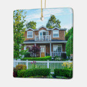 Benutzerdefiniertes neues Zuhause-Foto-Client-Gesc Keramikornament (Links)