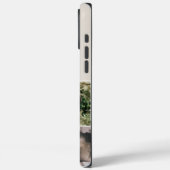 Benutzerdefiniertes neutrales Beige-Monogramm für Case-Mate iPhone Hülle (Rückseite / Links)