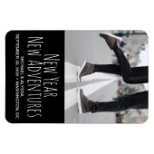 Benutzerdefiniertes New Year New Adventures Verlob Magnet (Horizontal)