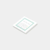 Benutzerdefiniertes Niedlich Ghost-Familie Girl Gr Post-it Klebezettel (angewinkelt)