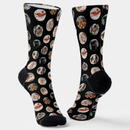 Benutzerdefiniertes Niedliches 8-Foto-Pet-Collage  Socken