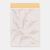 Benutzerdefiniertes Niedliches gelbes Skript mit e Post-it Klebezettel (Vorderseite)