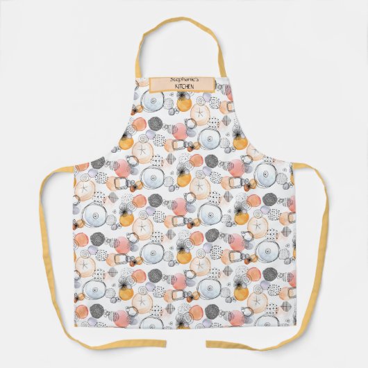 Benutzerdefiniertes niedliches Hübsches Muster Wei Schürze (Vorderseite)