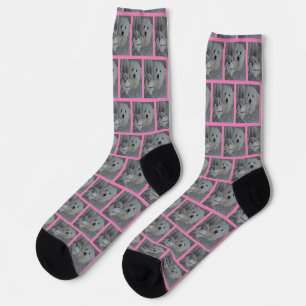 Benutzerdefiniertes Niedliches Hund- und Katzen-Fo Socken