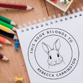 Benutzerdefiniertes Niedliches Kaninchen Dieses Bu Permastempel