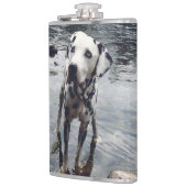 Benutzerdefiniertes Niedliches Pet Friend Foto Dog Flachmann (Links)