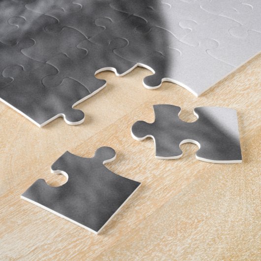 Benutzerdefiniertes Niedliches Schwarz-weißes Mops Puzzle (Seite)