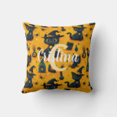 Benutzerdefiniertes Niedliches schwarzes Katzen Mu Kissen (Rückseite)