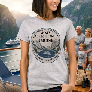Benutzerdefiniertes Norwegisches Kreuzfahrt-Famili T-Shirt