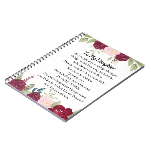 Benutzerdefiniertes Notebook | Briefe an meine Toc Notizblock (Linke Seite)