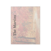 Benutzerdefiniertes Notepad für Red Fall Trees Notizblock (Rotiert)