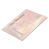 Benutzerdefiniertes Notepad für Red Fall Trees Notizblock (angewinkelt)