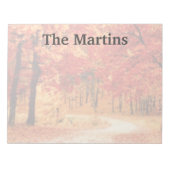 Benutzerdefiniertes Notepad für Red Fall Trees Notizblock (Vorderseite)