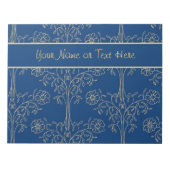 Benutzerdefiniertes Notepad (Jotter) Blau, Gold-Ef Notizblock (Vorderseite)