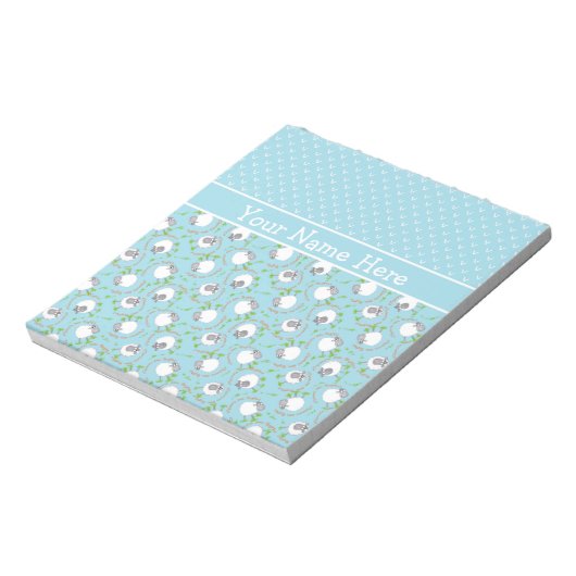 Benutzerdefiniertes Notepad oder Jotter: Blau, Fun Notizblock (Rotiert)