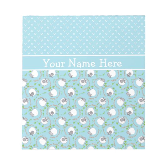 Benutzerdefiniertes Notepad oder Jotter: Blau, Fun Notizblock (Vorderseite)