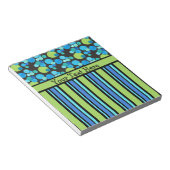 Benutzerdefiniertes Notepad oder Jotter: Blaue Mon Notizblock (angewinkelt)