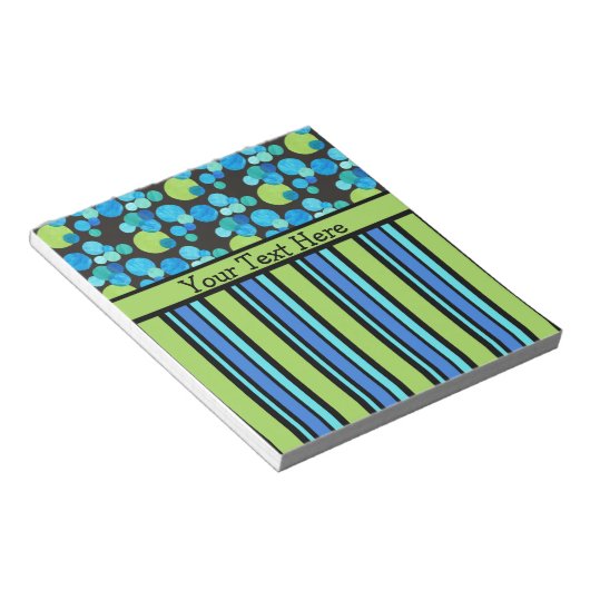 Benutzerdefiniertes Notepad oder Jotter: Blaue Mon Notizblock (angewinkelt)