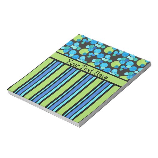 Benutzerdefiniertes Notepad oder Jotter: Blaue Mon Notizblock (Rotiert)