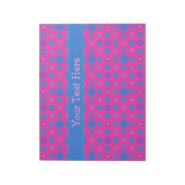 Benutzerdefiniertes Notepad oder Jotter, Magenta B Notizblock (Rotiert)