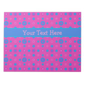 Benutzerdefiniertes Notepad oder Jotter, Magenta B Notizblock (Vorderseite)