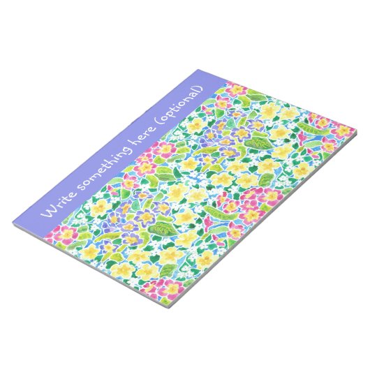 Benutzerdefiniertes Notepad oder Jotter, Primrosen Notizblock (angewinkelt)