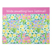 Benutzerdefiniertes Notepad oder Jotter, Primrosen Notizblock (Vorderseite)