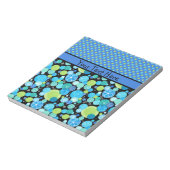 Benutzerdefiniertes Notepad oder Jotter Quirky Blu Notizblock (Rotiert)