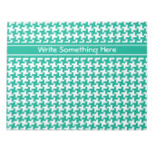 Benutzerdefiniertes Notepad oder Jotter, Smaragdgr Notizblock (Vorderseite)