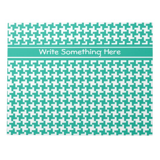 Benutzerdefiniertes Notepad oder Jotter, Smaragdgr Notizblock (Vorderseite)