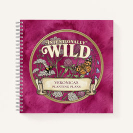Benutzerdefiniertes Notizbuch für einen rosa Wildb