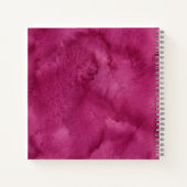 Benutzerdefiniertes Notizbuch für einen rosa Wildb (Rückseite)