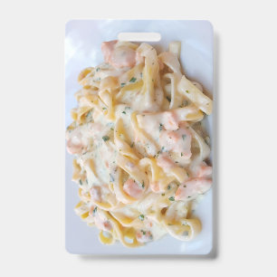 Benutzerdefiniertes Nudel-Foto Essen Ausweis