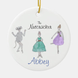 Benutzerdefiniertes Nutcracker-Party-Girl/Maus/Blu Keramik Ornament