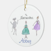 Benutzerdefiniertes Nutcracker-Party-Girl/Maus/Blu Keramik Ornament (Links)