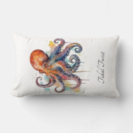 Benutzerdefiniertes Octopus-Beach-Haus Willkommen Lendenkissen