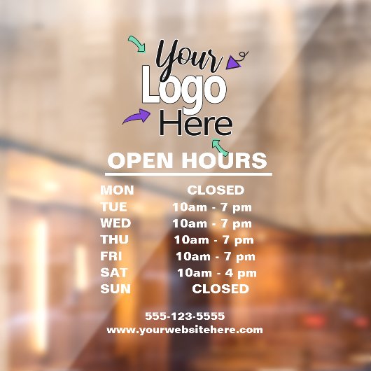 Benutzerdefiniertes Office-Türsignieren Fensteraufkleber (Blatt 2)