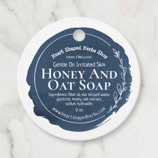 Benutzerdefiniertes Öko-Seifenlabel Handmade Busin Geschenkanhänger (Vorderseite)