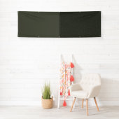 Benutzerdefiniertes Olivgrün geteiltes Banner (Insitu)