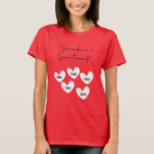 Benutzerdefiniertes Oma mit Großkindernamen T-Shirt (Vorderseite)