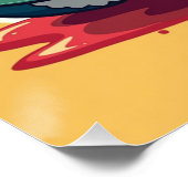 Benutzerdefiniertes „On a Roll“-Sushi-Design Poster (Ecke)