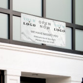 Benutzerdefiniertes Open-Business-Logo im Freien Banner (Äußeres Gebäude)