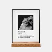 Benutzerdefiniertes Oppa-Geschenkwörterbuch Defini Acrylschild (Vorderseite)