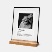 Benutzerdefiniertes Oppa-Geschenkwörterbuch Defini Acrylschild (Winkel)