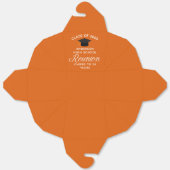 Benutzerdefiniertes Orange-Abschlussfeier Glück Geschenkschachtel (Ungefaltet)